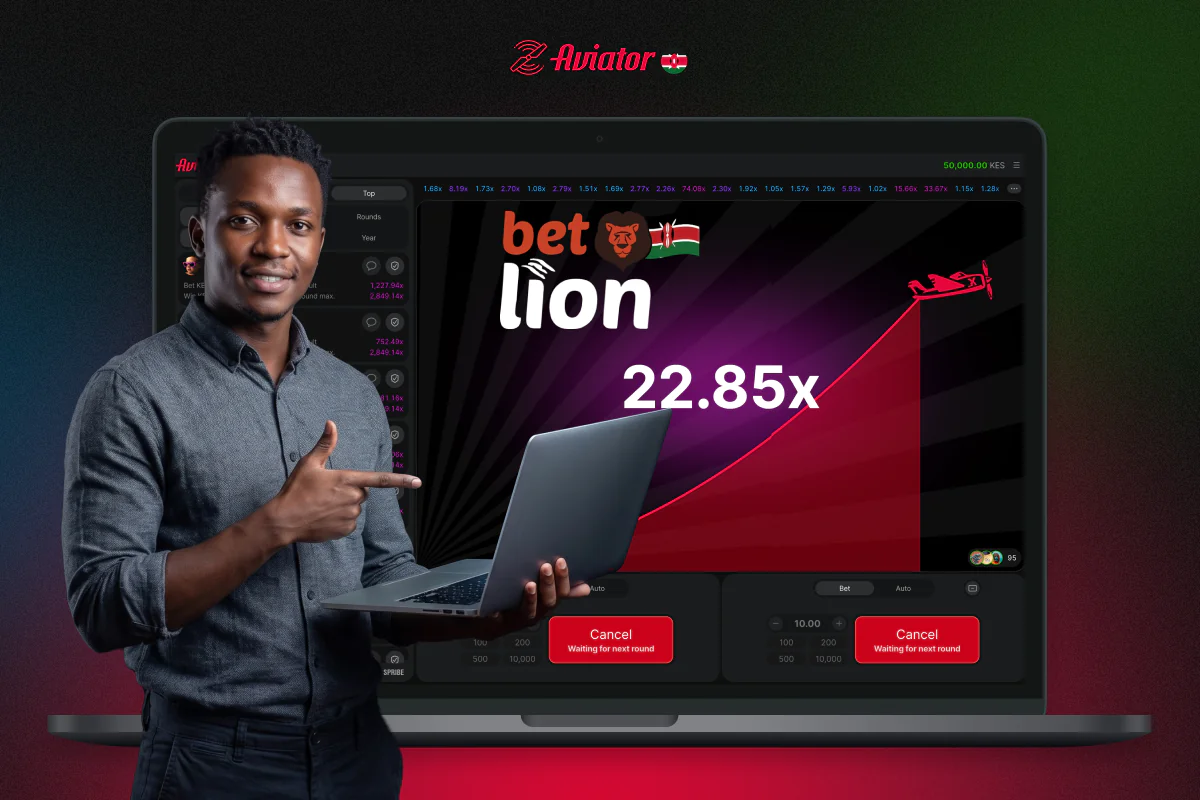 Users from Kenya can play Aviator on the Betlion platform